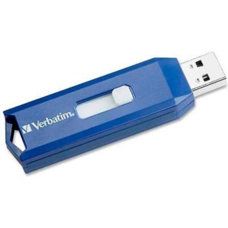 VERBATIM AMERICAS Verbatim¬Æ USB 2.0 Flash Drive, 4 GB, Blue 97087